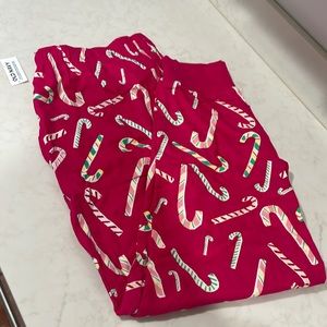 Old navy candy cane pajamas joggers style